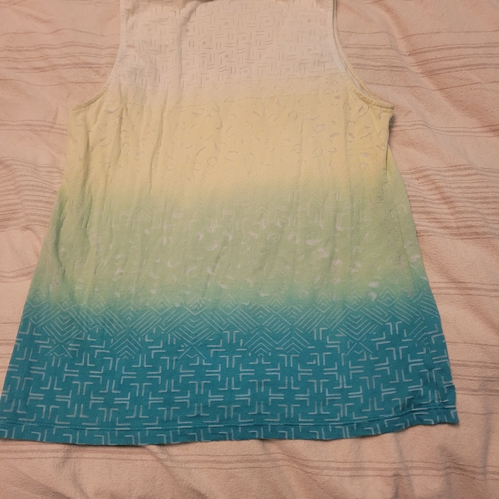 Chico's Sleeveless Gradient Size L Top